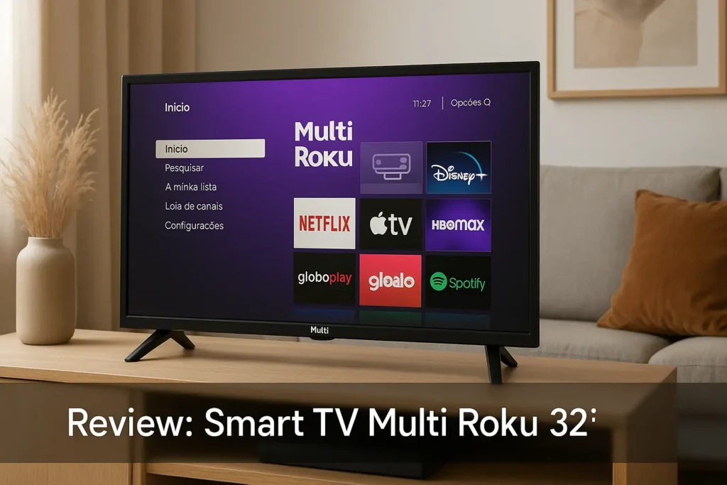 Smart TV Multi Roku 32": conectividade e praticidade