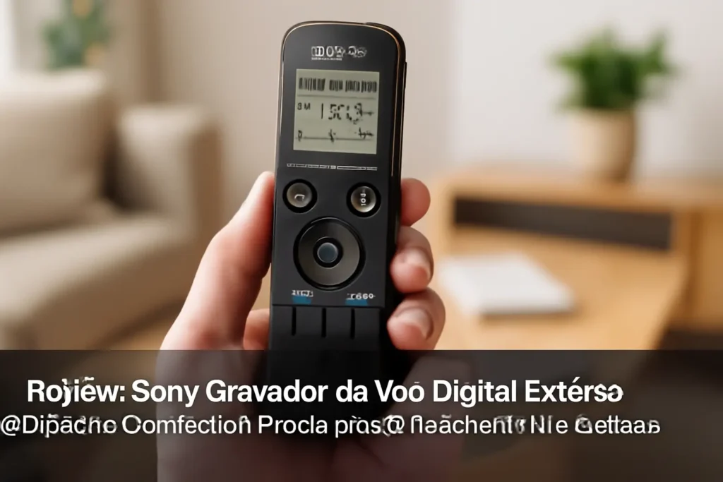 Sony Gravador de Voz Digital Estéreo ICD-PX470: Compacto e Prático para Gravacões de Alta Qualidade
