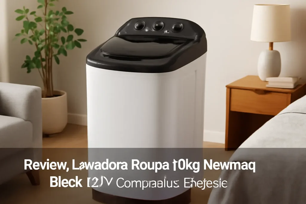 Lavadora Roupa 10kg Newmaq Black 127v: Compacta e Eficiente