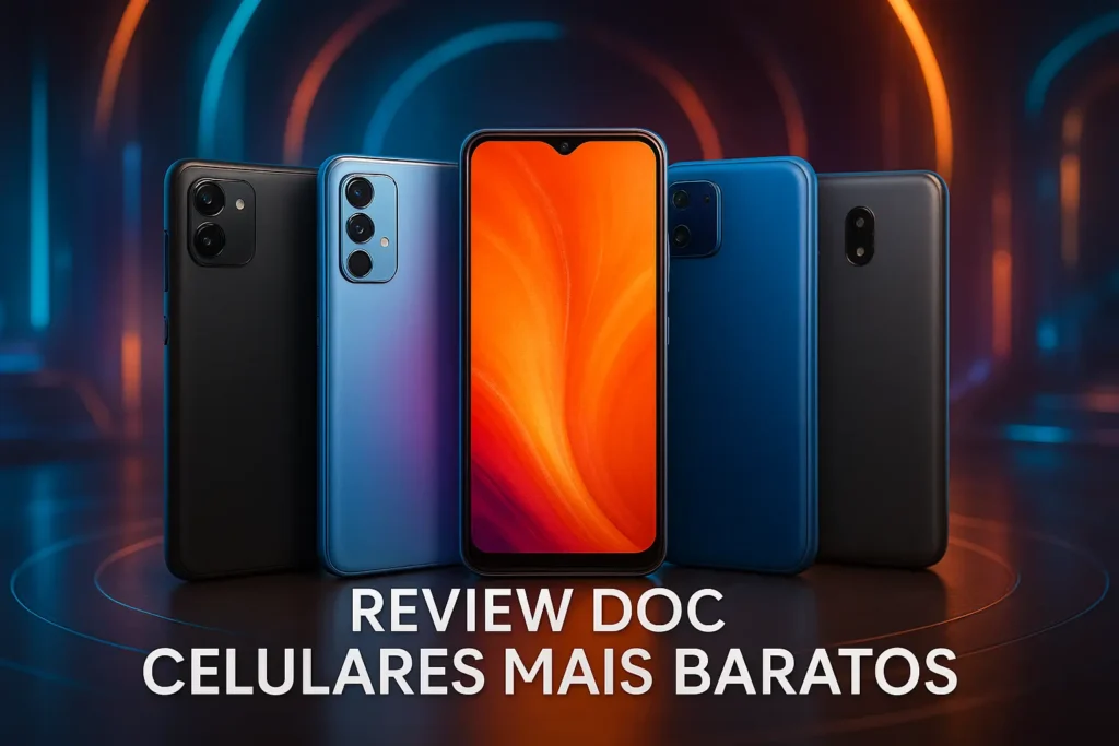 Principais Cinco celulares mais baratos