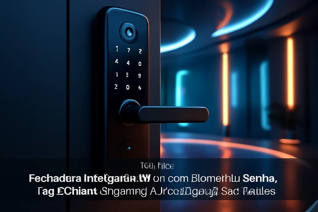 Fechadura Inteligente Wi-Fi com Biometria, Senha, Tag e Chave: Segurança e Tecnologia ao Seu Alcance