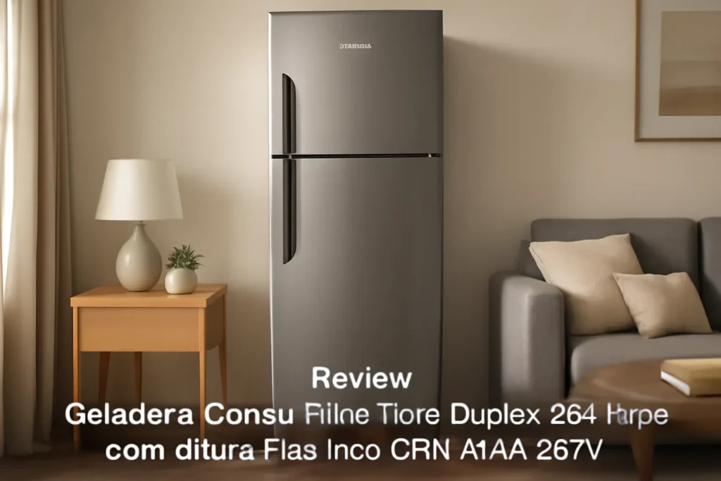 Geladeira Consul Frost Free Duplex 386 litros com Altura Flex Inox CRM44AK 220V