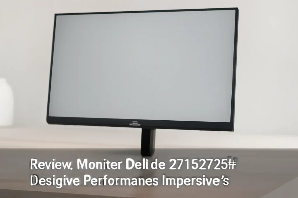Monitor Dell de 27" S2725H: Design e Performance Impecáveis