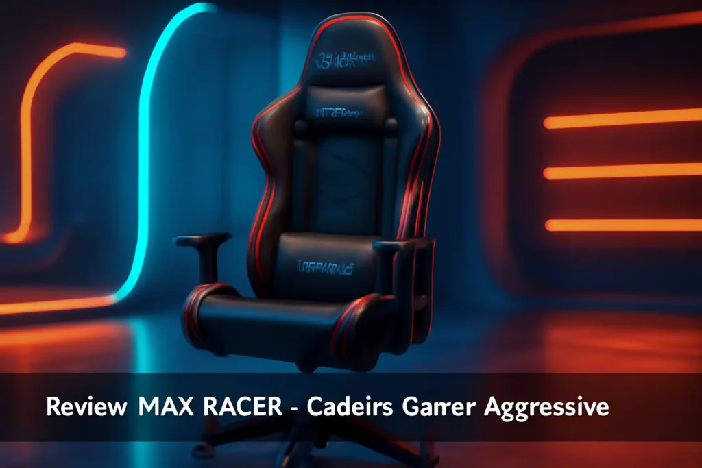 MAX RACER - Cadeira Gamer Aggressive: Conforto e Estilo para Longas Sessões de Jogo