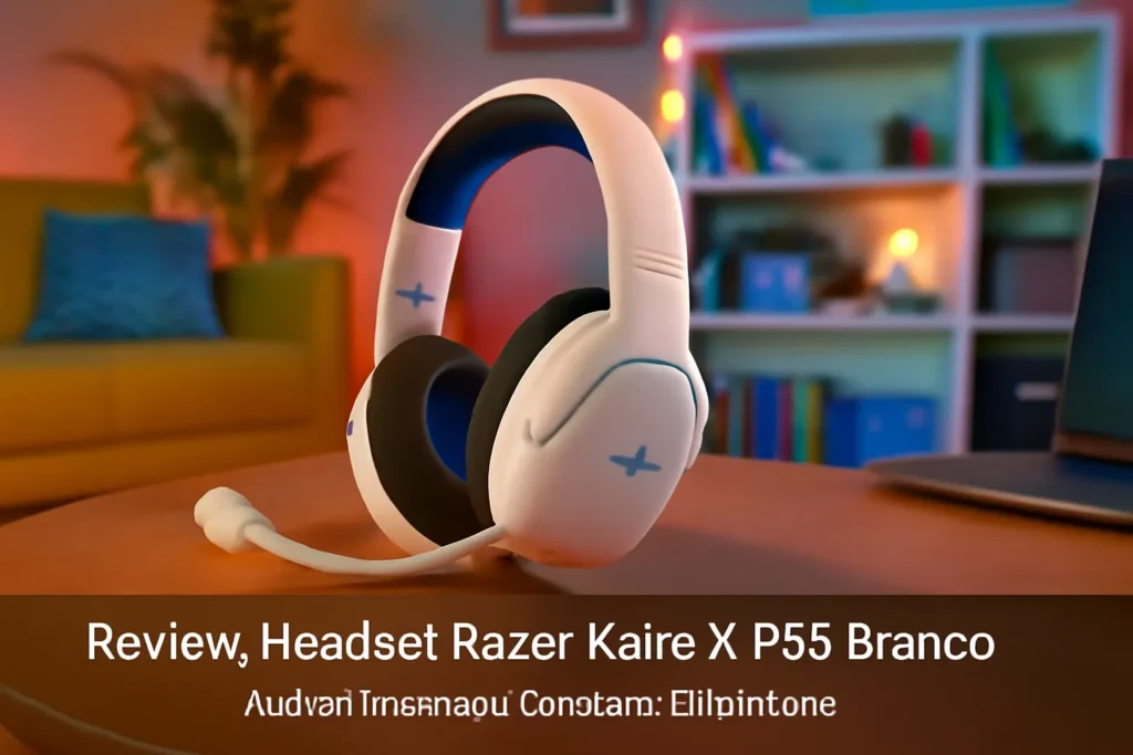 Headset Razer Kaira X PS5 Branco: Áudio Imersivo e Conforto Duradouro