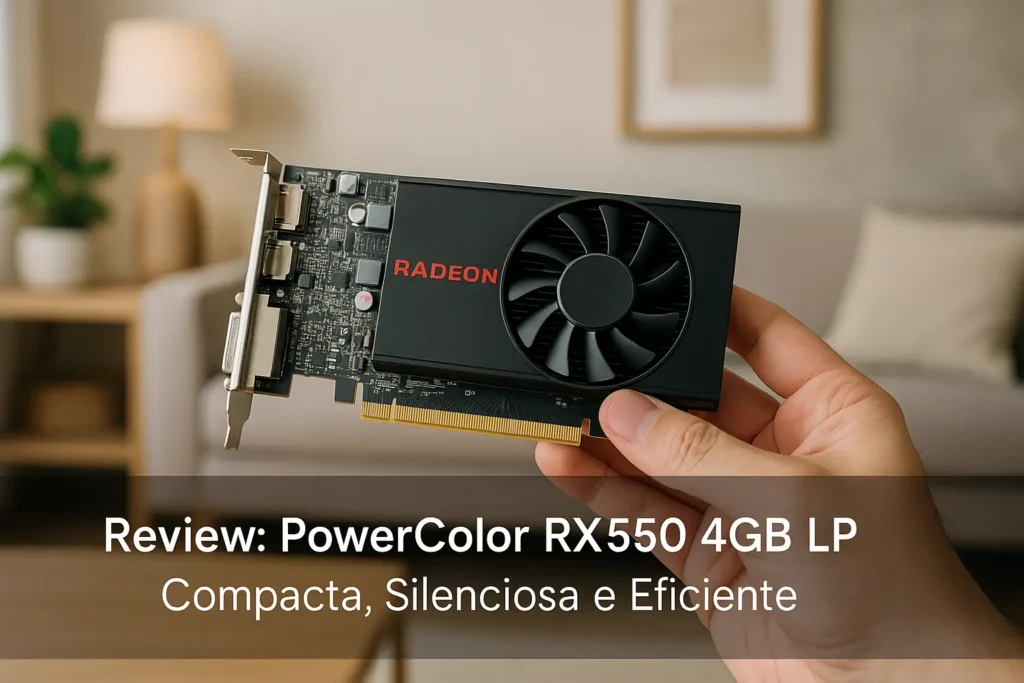 PowerColor RX550 4GB LP: Compacta, Silenciosa e Eficiente