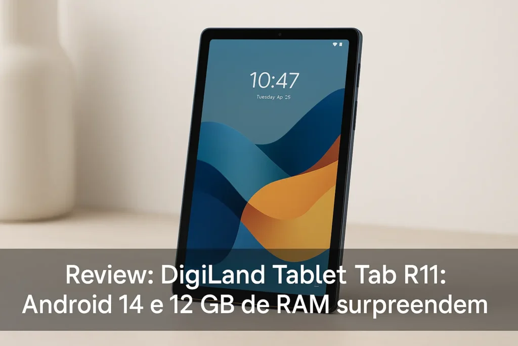 DigiLand Tablet Tab R11: Android 14 e 12 GB de RAM surpreendem