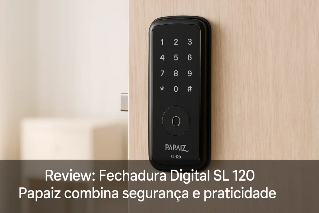 Fechadura Digital SL 120 Papaiz combina segurança e praticidade