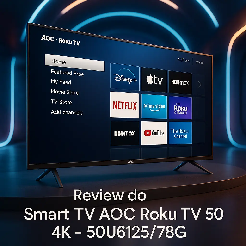 Principais Cinco smart TV AOC Roku TV 50 4k – 50u6125/78g