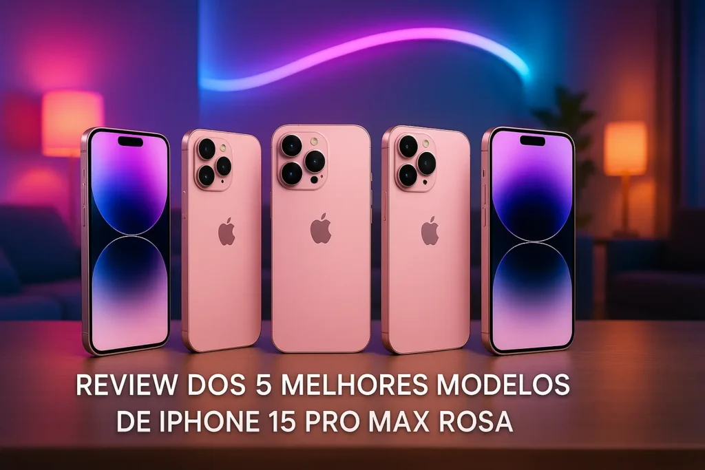 5 Melhores Modelos de Iphone 15 pro max rosa