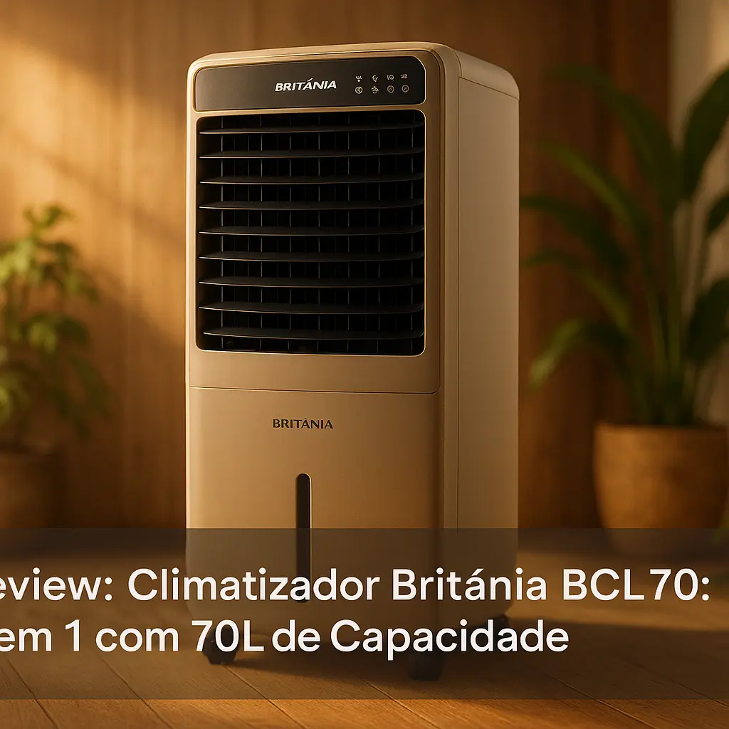 Climatizador Britânia BCL70: 4 em 1 com 70L de Capacidade