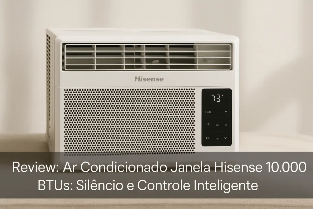 Ar Condicionado Janela Hisense 10.000 BTUs: Silêncio e Controle Inteligente