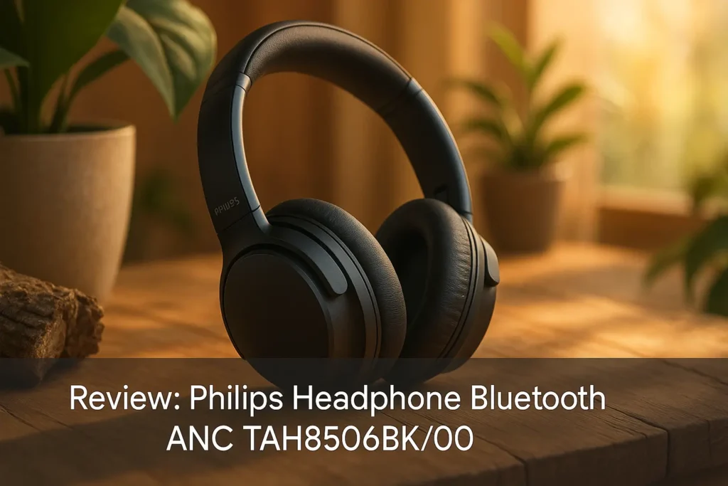 Philips Headphone Bluetooth ANC TAH8506BK/00: Imersão com Elegância