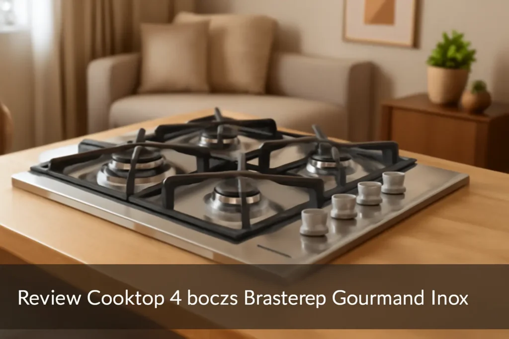 Cooktop 4 bocas Brastemp Gourmand Inox: Dupla Chama e Trempe de Ferro Fundido