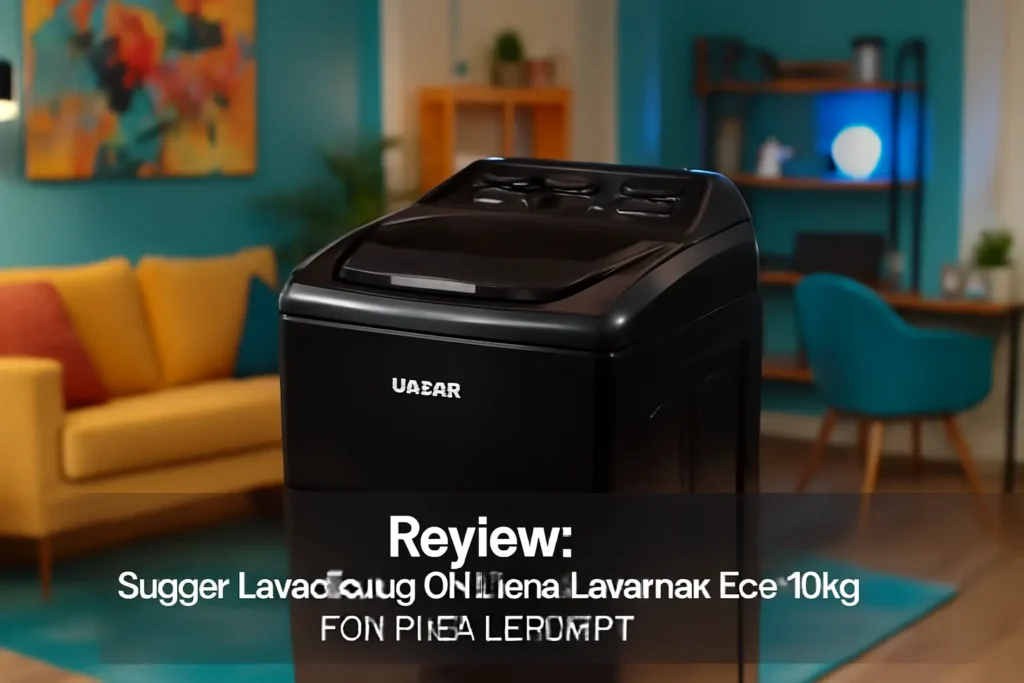 Suggar Lavadora de Roupas Lavamax Eco 10kg 110V Preta LE1021PT: Desempenho e Eficiência para Seu Lar