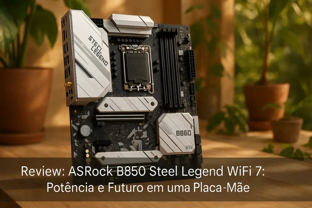 ASRock B850 Steel Legend WiFi 7: Potência e Futuro em uma Placa-Mãe