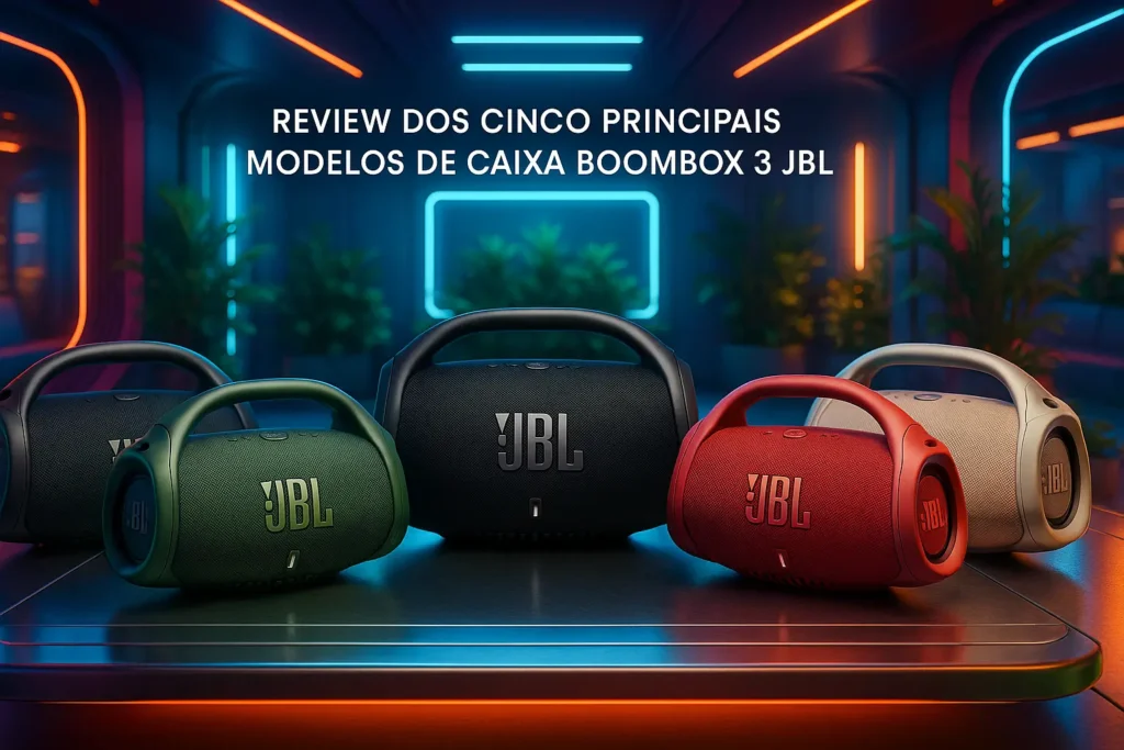 Cinco Principais Modelos de caixa Boombox 3 JBL
