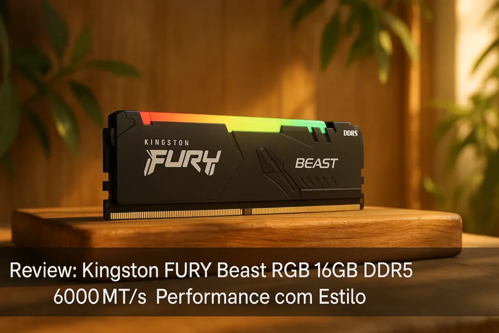 Kingston Fury Beast RGB 16GB DDR5 6000MT/s: Performance com Estilo