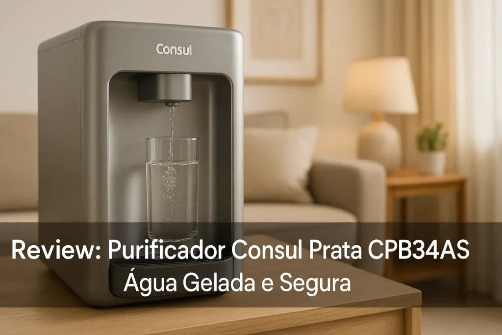 Purificador Consul Prata CPB34AS: Água Gelada e Segura