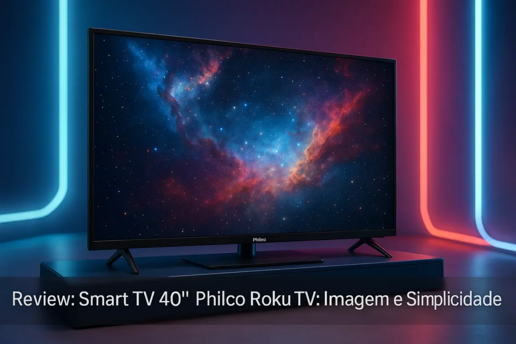 Smart TV 40” Philco Roku TV: Imagem e Simplicidade