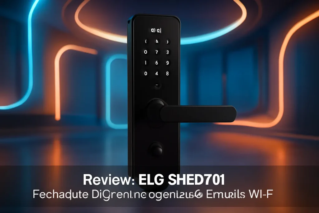 ELG SHFD701 Fechadura Digital Inteligente de Embutir WI-FI: Abertura e Fechamento por Senha