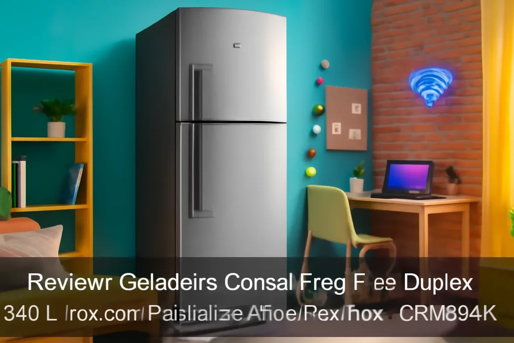 Geladeira Consul Frost Free Duplex 340 Litros com Prateleiras Altura Flex Inox - CRM39AK