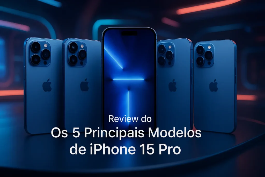 Os 5 Principais Modelos de Iphone 15 pro azul