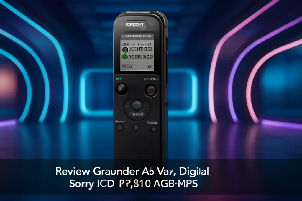 Gravador de Voz Digital Sony ICD-PX470 4GB MP3: Compacto e Eficiente para Suas Gravações
