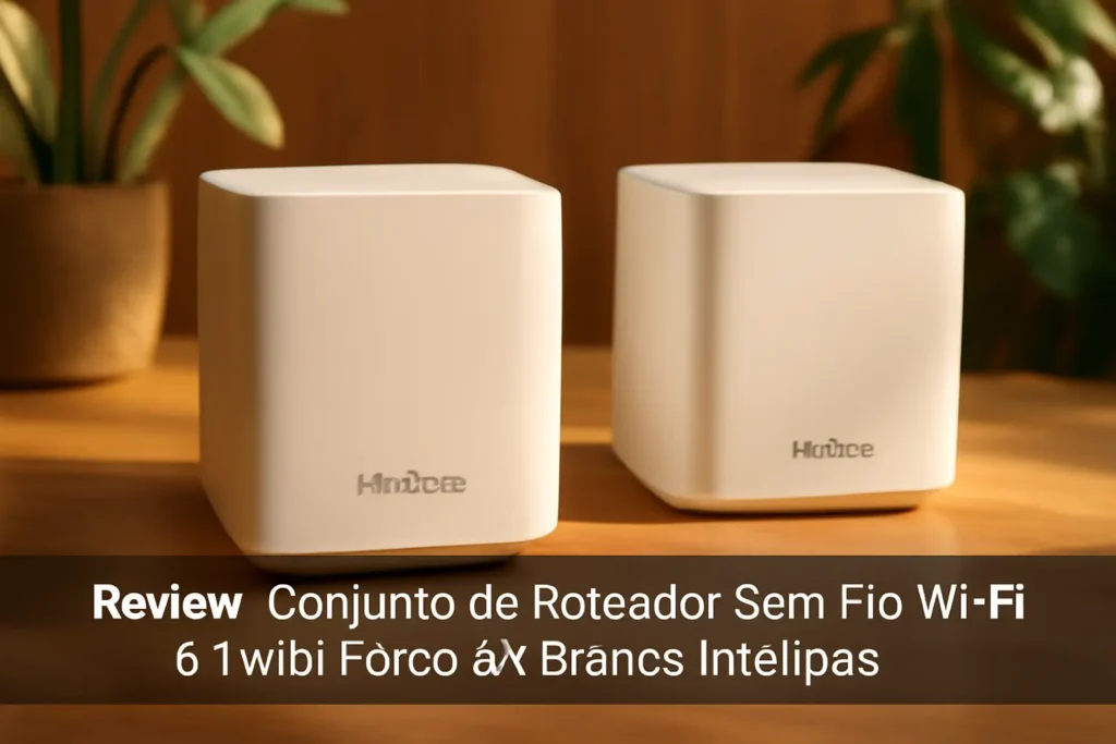 Conjunto de Roteador Sem Fio WI-FI 6 Twibi Force AX Branco Intelbras
