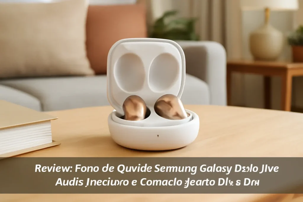 Fone de Ouvido Samsung Galaxy Buds Live: Áudio Imersivo e Conforto para o Dia a Dia