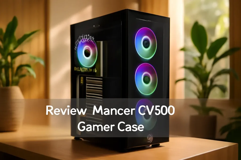 Gabinete Gamer Mancer CV500 | Mid Tower com Lateral de Vidro Branco
