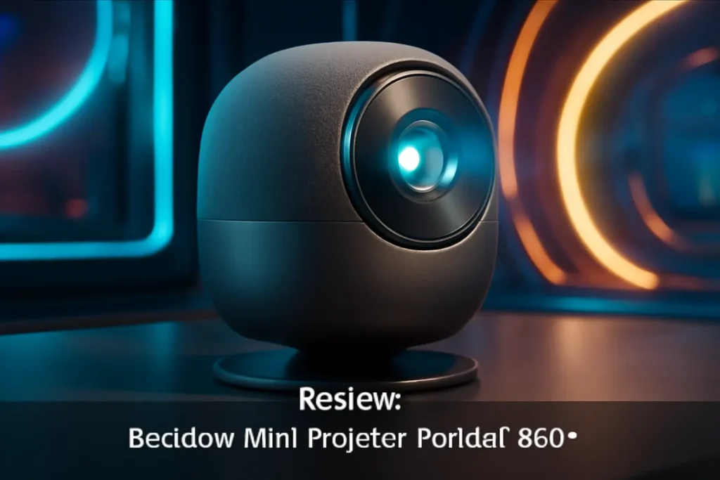 Bettdow Mini Projetor Portátil 360°: Tecnologia e Imagem em Grande Escala