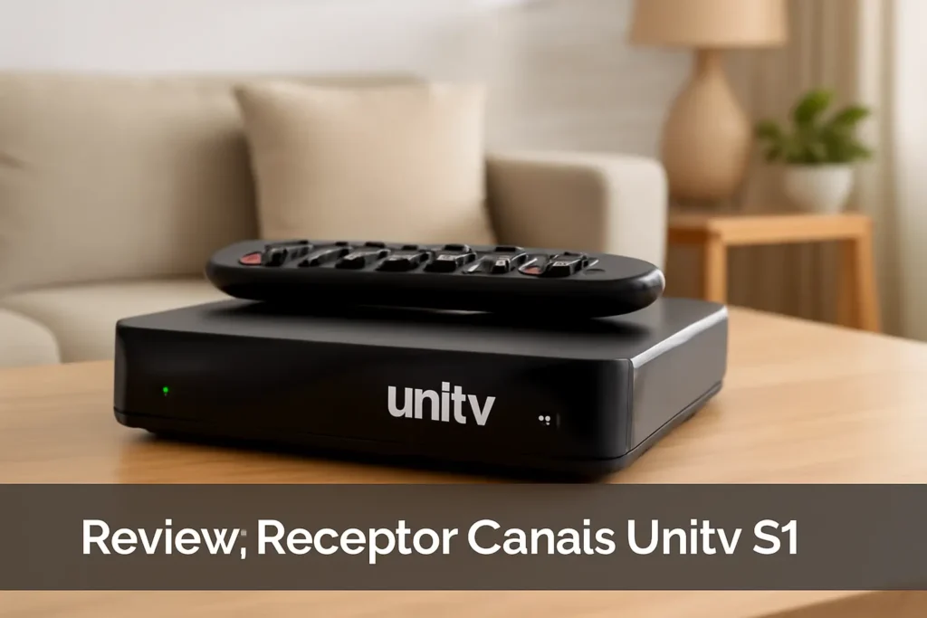 Receptor Canais Unitv S1: Modelo Original, Configurado e Vitalício