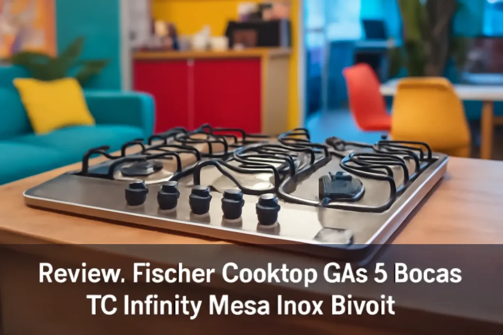 Fischer Cooktop Gás 5 Bocas TC Infinity Mesa Inox Bivolt
