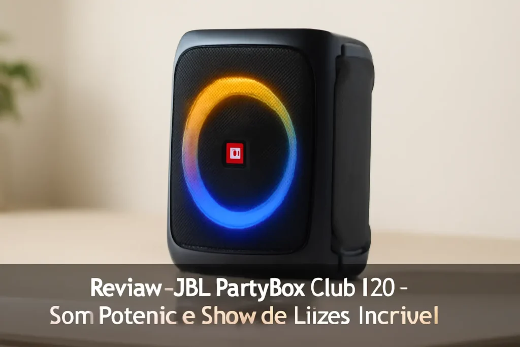 JBL PartyBox Club 120: Som Potente e Show de Luzes Incrível