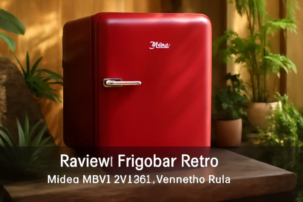 Frigobar Retrô Midea MRV10V1 95L Vermelho Rubi: Estilo e Praticidade