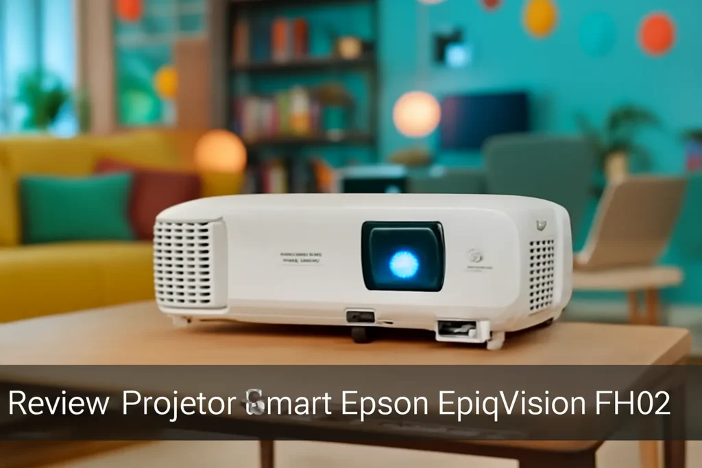 Projetor Smart Epson EpiqVision FH02: Full HD, 3000 Lumens e Streaming