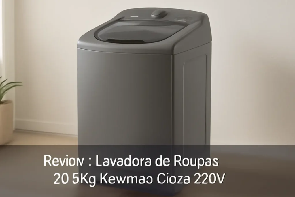 Lavadora de Roupas 20.5Kg Newmaq Cinza 220V: Potência e Eficiência para Sua Casa