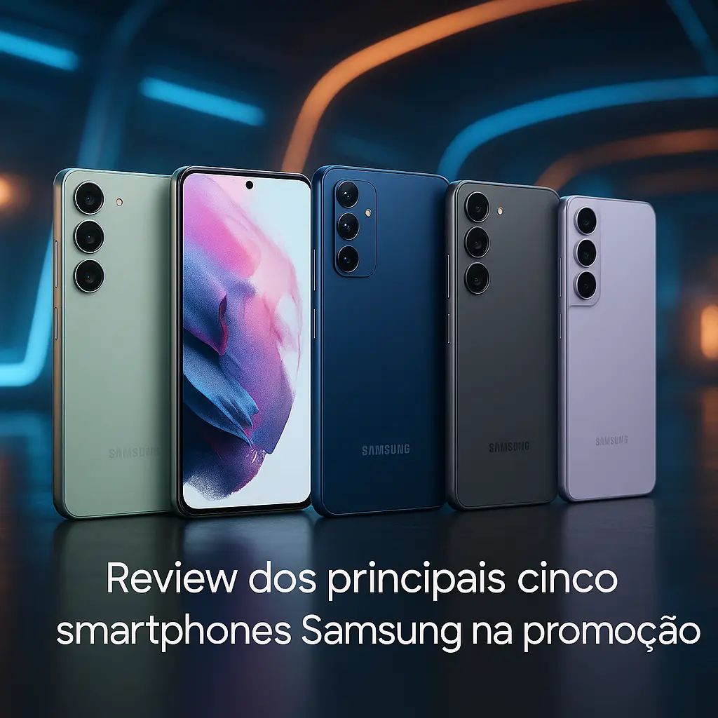 Principais Cinco Smartphone Samsung na promoção