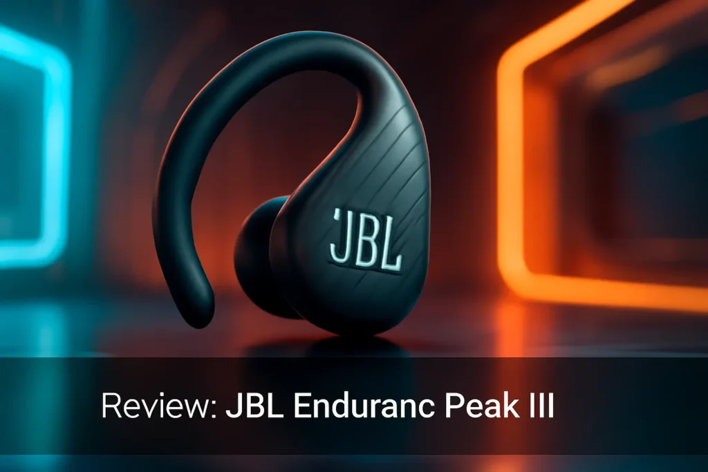 JBL Fone de Ouvido Esportivo Sem Fio Endurance Peak III - Preto: Performance e Conforto Duradouro