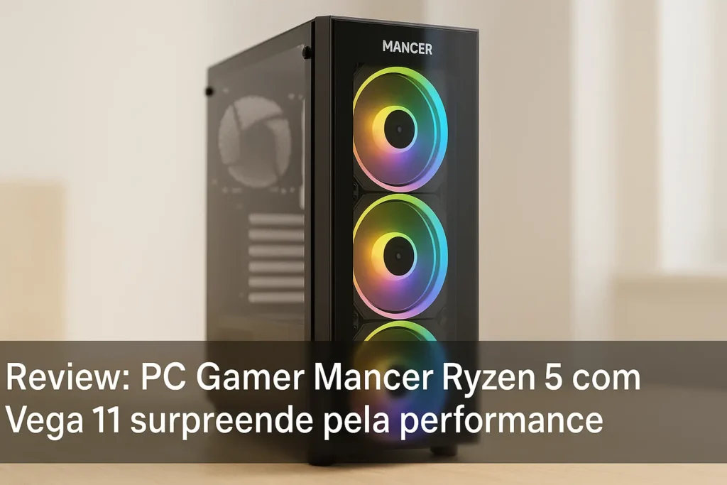 PC Gamer Mancer Ryzen 5 com Vega 11 surpreende pela performance