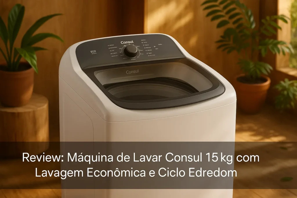 Máquina de Lavar Consul 15kg com Lavagem Econômica e Ciclo Edredom