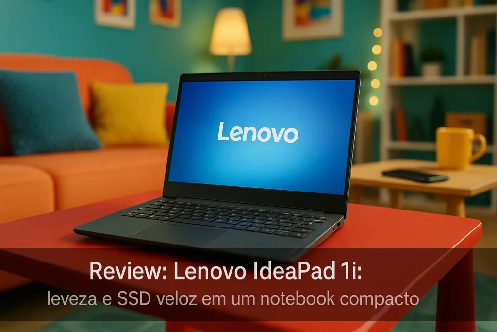 Lenovo IdeaPad 1i: leveza e SSD veloz em um notebook compacto