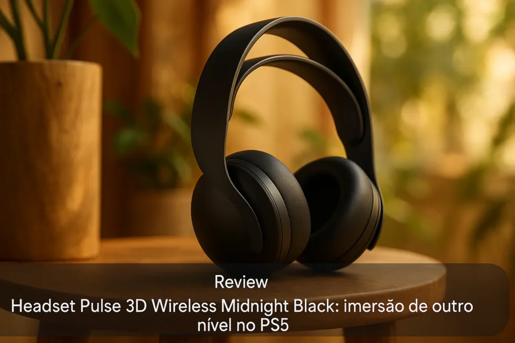 Headset Pulse 3D Wireless Midnight Black: imersão de outro nível no PS5