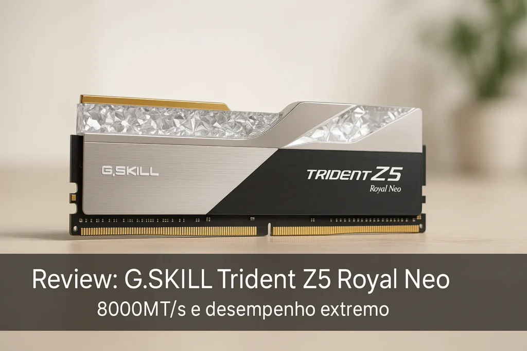 G.SKILL Trident Z5 Royal Neo: 8000MT/s e desempenho extremo