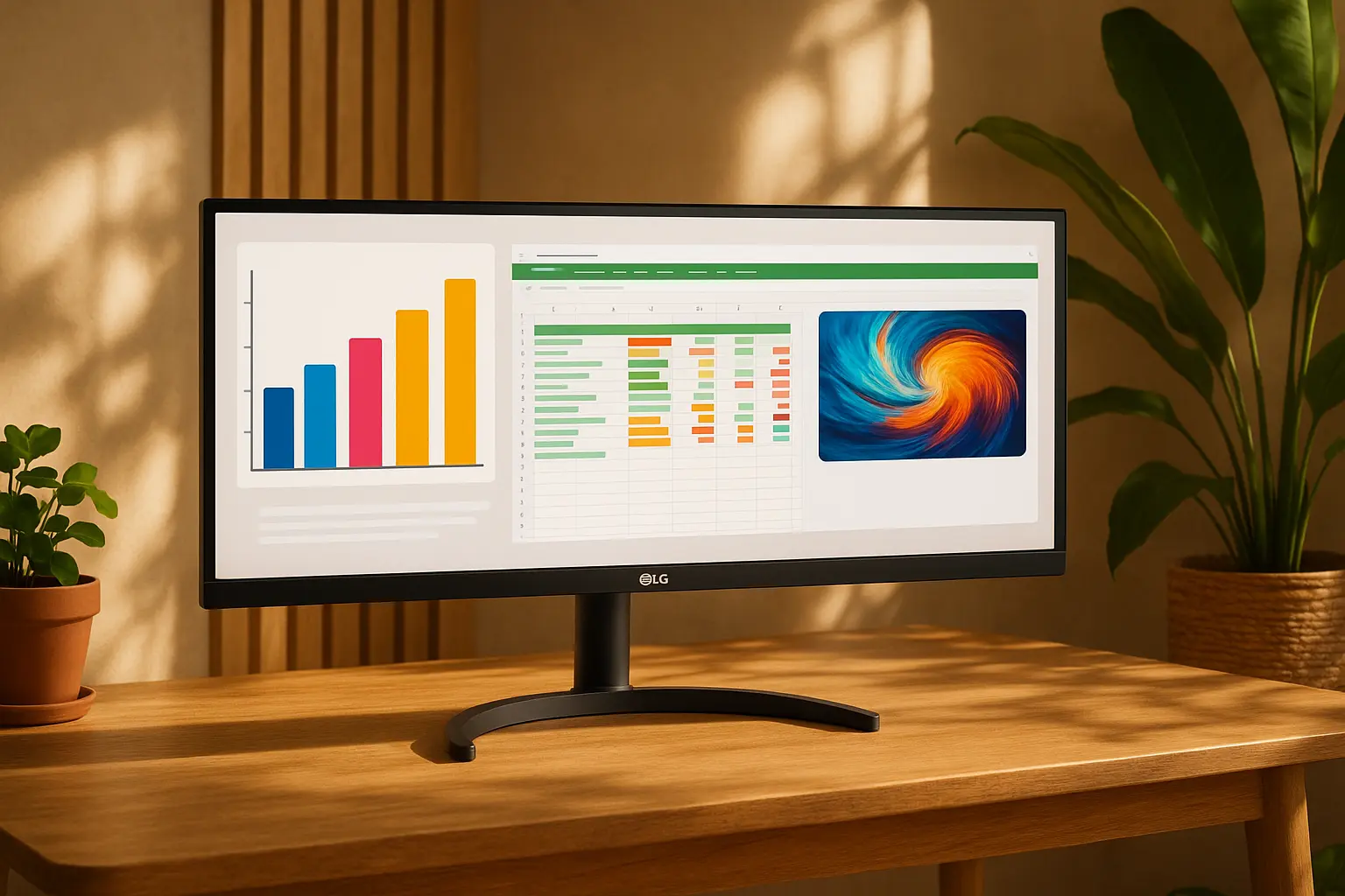 Monitor LG UltraWide 29WQ500: produtividade e cores vivas?