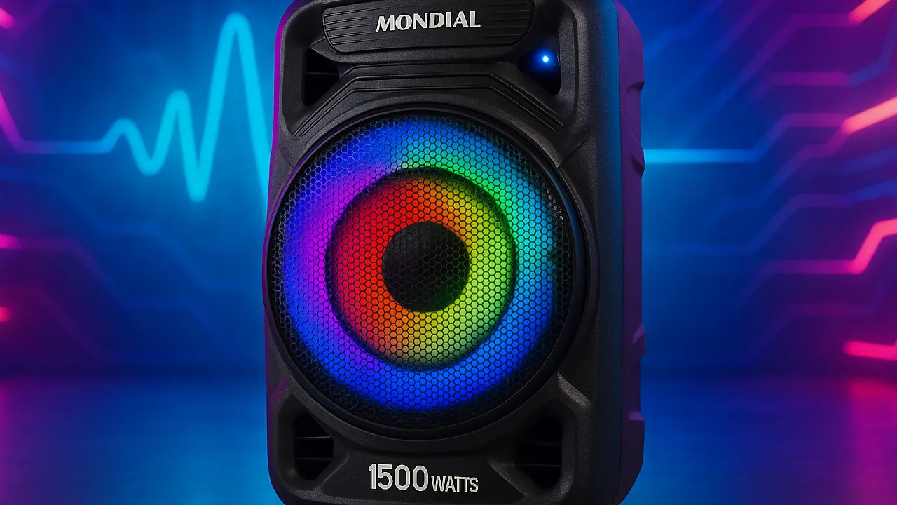 5 Melhores Caixa de som Mondial bluetooth de 1500w para Quem Busca Potência e Versatilidade