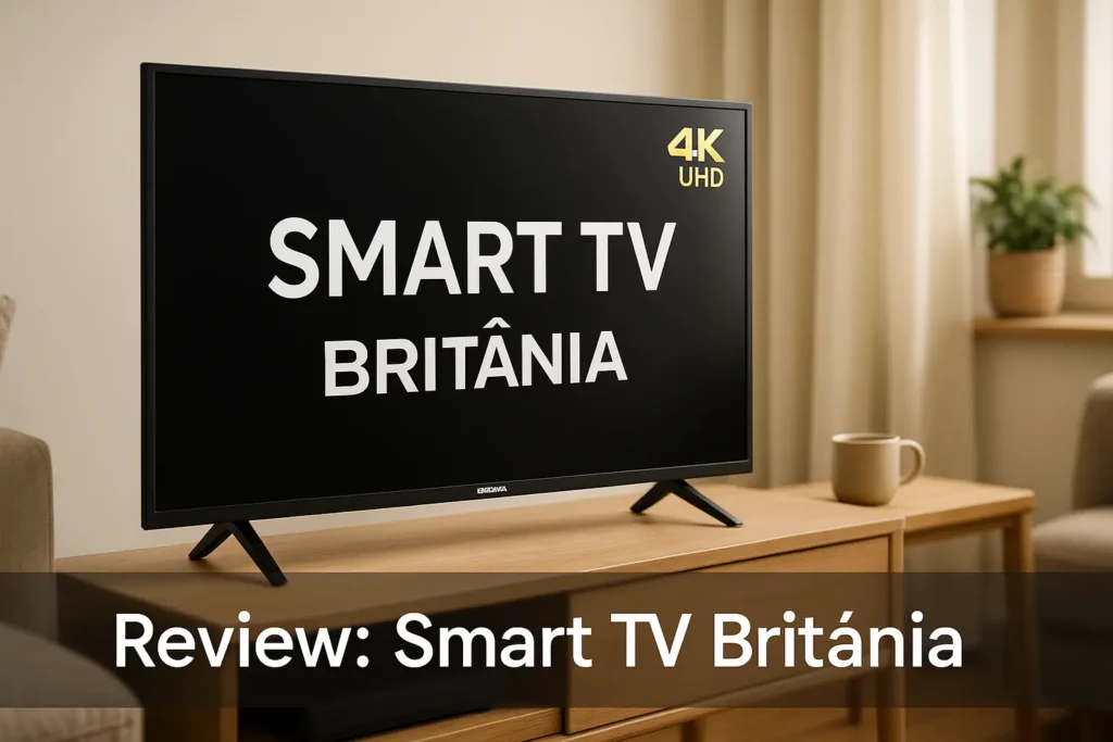 Smart TV Britânia 40": som Dolby e Roku integrado