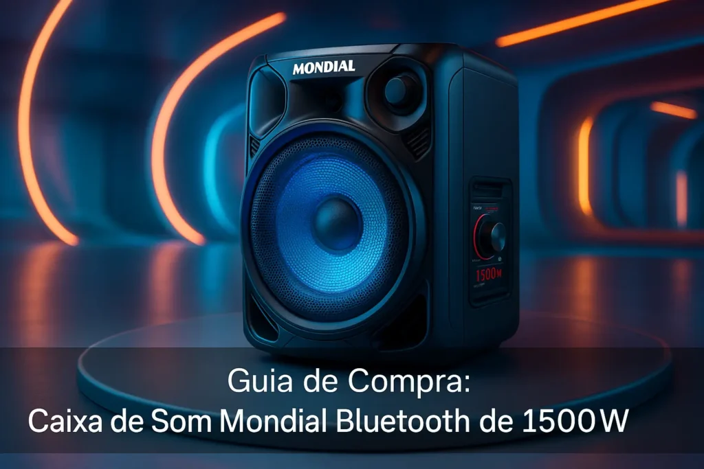 5 Melhores Caixa de som Mondial bluetooth de 1500w para Quem Busca Potência e Versatilidade