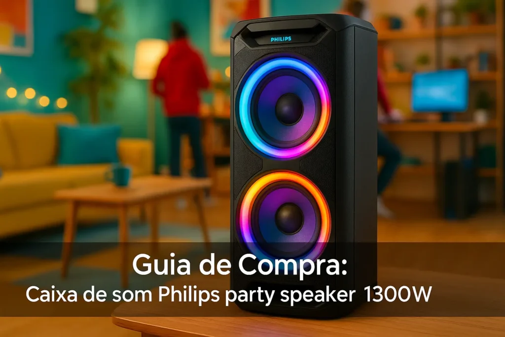 5 Melhores Caixa de som Philips party speaker 1300w
